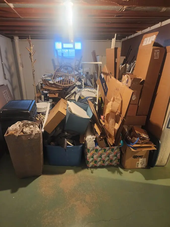 Roll-off dumpster container at job site for Construction Dumpster Rental in Prien